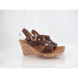 Born BOC Schirra Women's Sandals Women's Size 11 Brown Faux Cork Platform Shoe